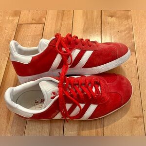 Adidas Gazelle Red and White